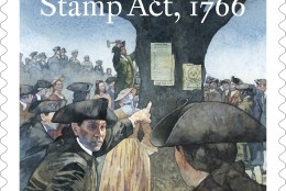 Repeal of the Stamp Act, 1766 (&copy; 2016 USPS)