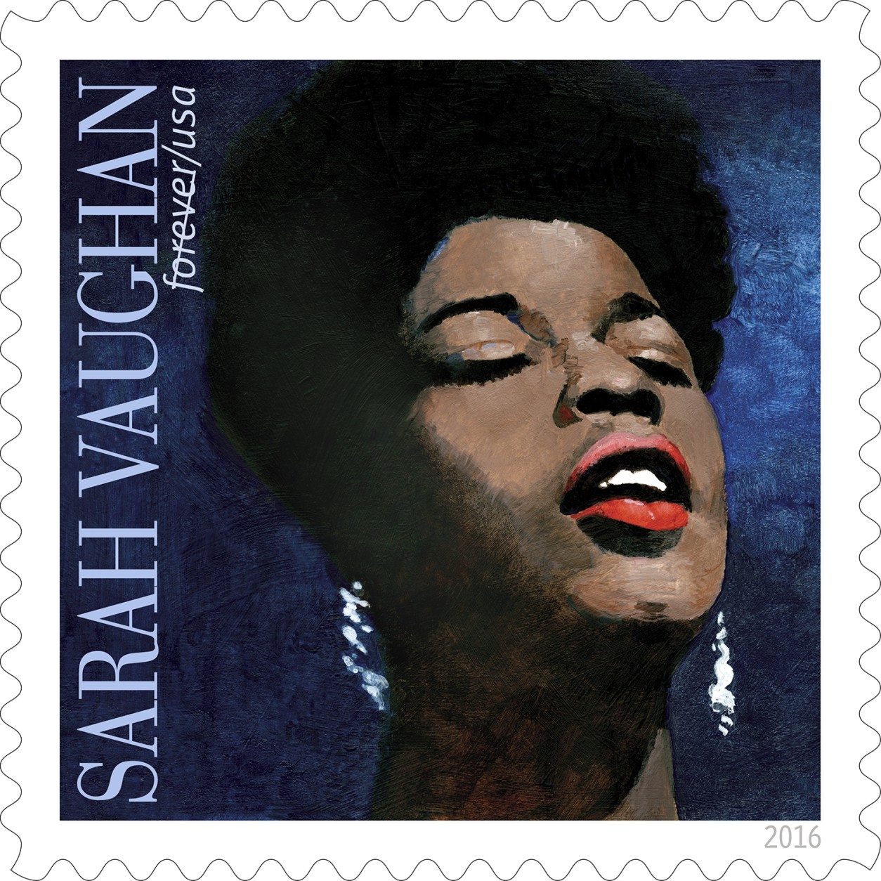 Sarah Vaughan, to be released March 29. (&copy; 2016 USPS)
