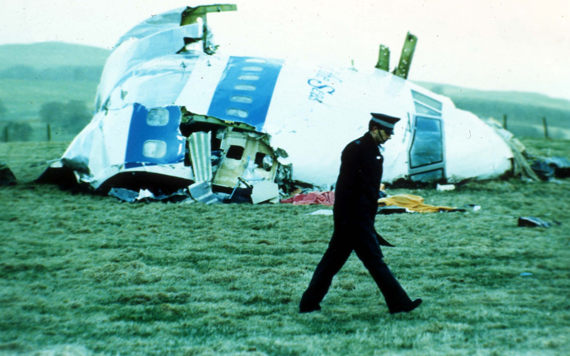 On Dec. 21, 1988, Pan Am Flight 103 from London's Heathrow International Airport to New York's John F. Kennedy International Airport was destroyed and the remains landed in and around the town of Lockerbie, Scotland. Forensic experts determined that plastic explosive had been detonated in the Boeing 747-121 forward cargo hold. The death toll was 270 people from 21 countries, including 11 people in the town of Lockerbie. (Ap Photo)