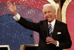 Legendary game show host Bob Barker, 83, waves goodbye as he tapes his final episode of "The Price Is Right" in Los Angeles on Wednesday, June 6, 2007. Bob Barker signed off on 35 years on "The Price Is Right" and 51 years in television in the same low-key, genial fashion that made him one of daytime TV's biggest stars.  