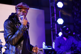 Musician Mos Def performs during a party for Google's new music search on Wednesday, Oct. 28, 2009, in Los Angeles. (AP Photo/Matt Sayles)