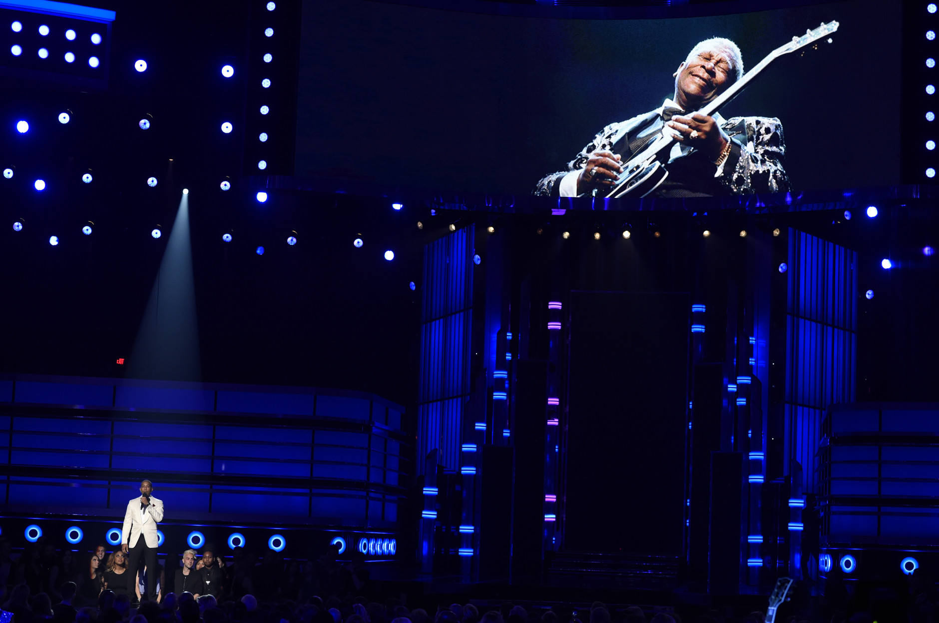 Ludacris presents a tribute to B.B. King at the Billboard Music Awards at the MGM Grand Garden Arena on Sunday, May 17, 2015, in Las Vegas. (Photo by Chris Pizzello/Invision/AP)
