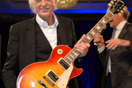 Jimmy Page attends the Nordoff Robbins O2 Silver Clef Awards 2014 at  the Hilton Hotel in London on Friday,  July  4, 2014. (Photo by Jon Furniss/Invision/AP)