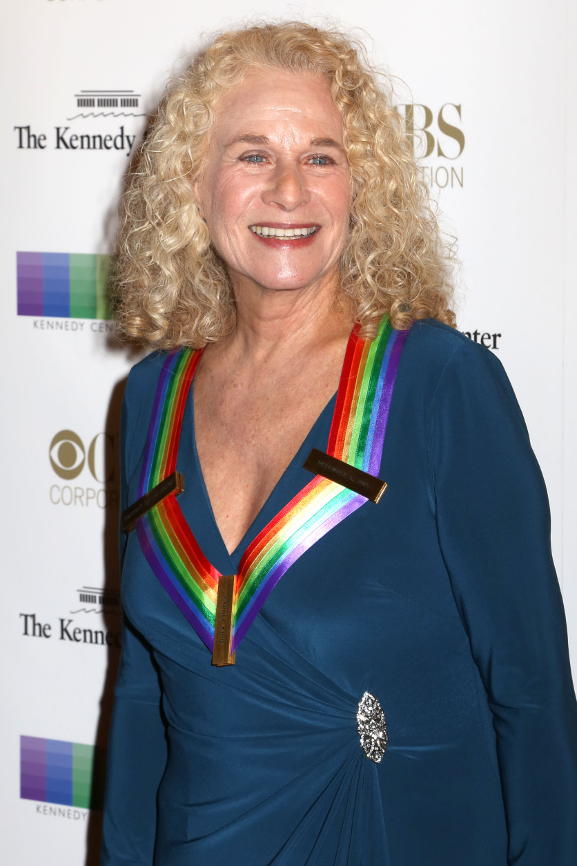 2015 Kennedy Center Honoree Carole King attends the 38th Annual Kennedy Center Honors at The Kennedy Center Hall of States on Sunday, Dec. 6, 2015, in Washington. (Photo by Greg Allen/Invision/AP)