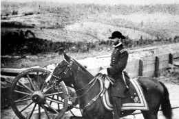 Gen. William T. Sherman inspects battlements at Atlanta in 1864 prior to his March to the Sea during the American Civil War. After his capture of Atlanta, Sherman went on to capture Savannah and divide the Confederate States of America. (AP Photo)