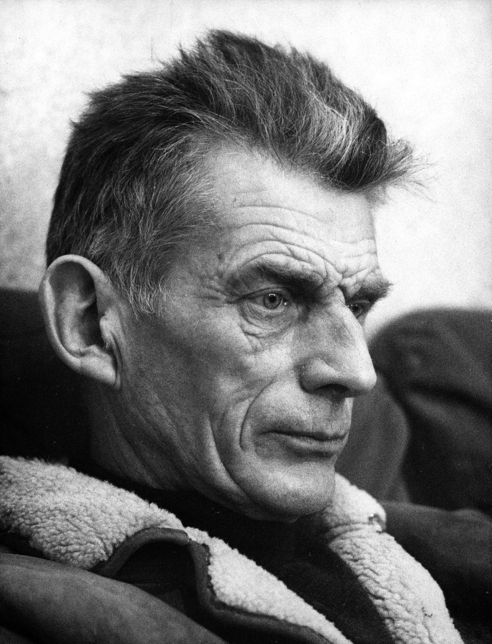 Portrait of playwright Samuel Beckett, made in Paris January 20th, 1966 as Beckett was supervising the filmic conception of his play "Comedy"  (AP-Photo/Barbara Jackson) 20.1.1966