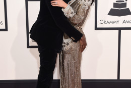 Kanye West, left, and Kim Kardashian arrive at the 57th annual Grammy Awards at the Staples Center on Sunday, Feb. 8, 2015, in Los Angeles. (Photo by Jordan Strauss/Invision/AP)