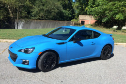 The 2016 Subaru BRZ Series. HyperBlue is a strange name for a fun little car that’s thrifty to operate. It might not be the most practical daily driver for some, but it is fun for frolicking on back roads. (WTOP/Mike Parris)
