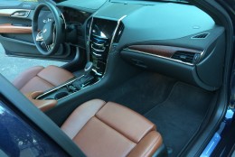 The interior with the Premium level ATS has a nice high quality cut/sewn interior with a dash with contest stitching. (WTOP/Mike Parris)