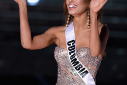 LAS VEGAS, NV - DECEMBER 20:  Miss Colombia 2015, Ariadna Gutierrez, is named a top three finalist during the 2015 Miss Universe Pageant at The Axis at Planet Hollywood Resort &amp; Casino on December 20, 2015 in Las Vegas, Nevada.  (Photo by Ethan Miller/Getty Images)