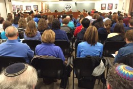 A look at the capacity crowd at Thursday night's Howard County School Board meeting. (WTOP/Michelle Basch)