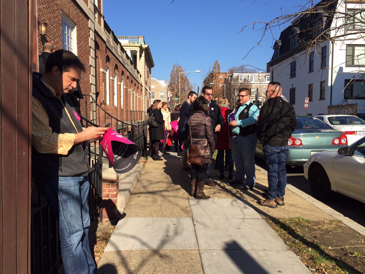 Planned Parenthood supporters gather in D.C. to show solidarity