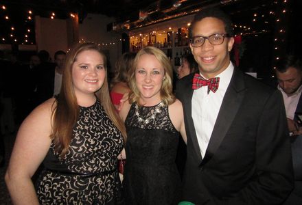 The party was held at Hawthorne, DC's newest restaurant, bar and rooftop on U Street with spectacular views of the city; the after-party was at Chinese Disco. Here, Washington Hospital Center's Allison Kopp, CGI Federal's Emily Haney and The Advisory Board Co's Al Wilkins.