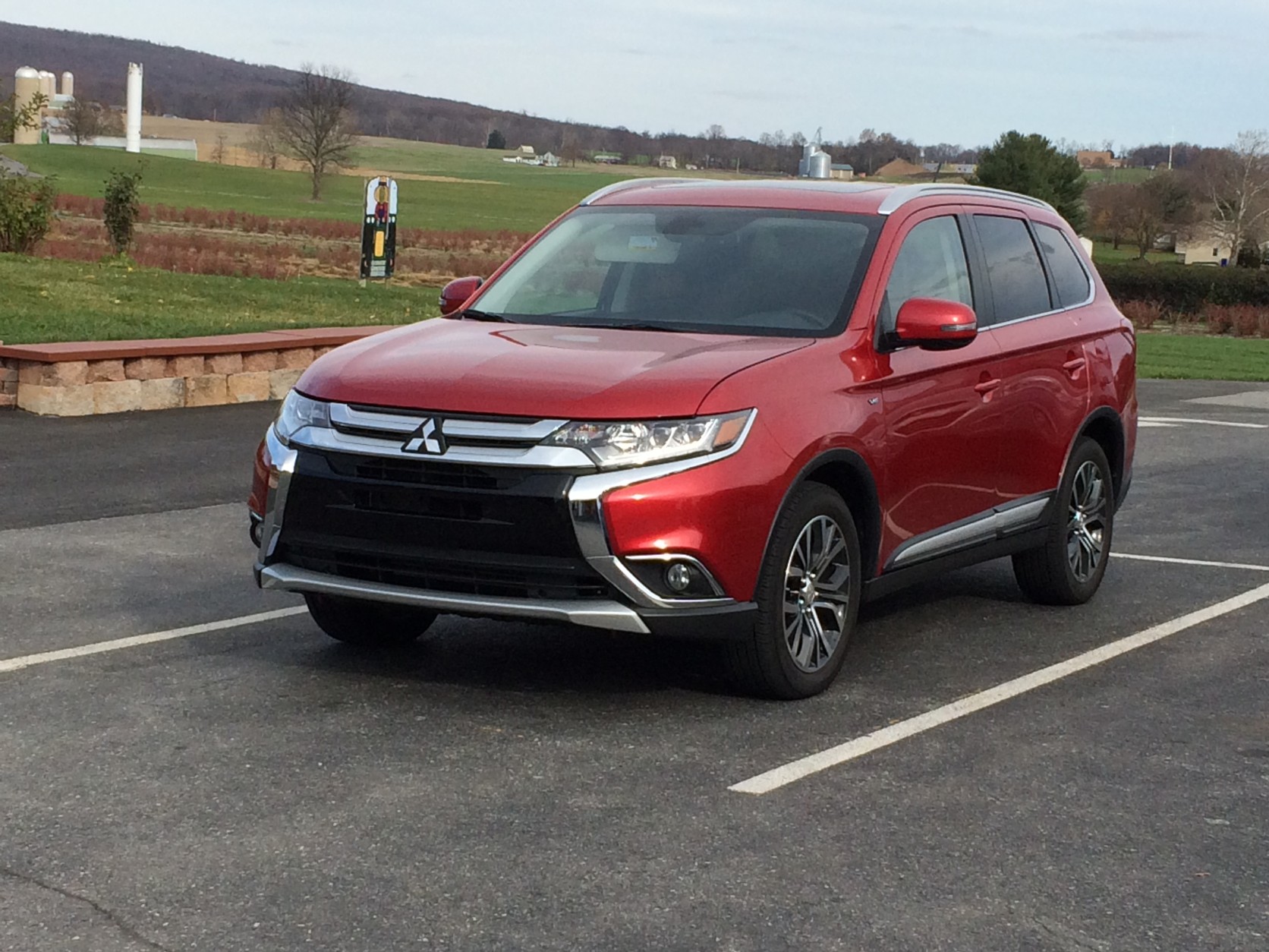 With an updated look and improved interior, it looks like Mitsubishi is making a name for itself in small crossovers. (WTOP/Mike Parris)