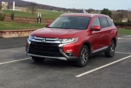 With an updated look and improved interior, it looks like Mitsubishi is making a name for itself in small crossovers. (WTOP/Mike Parris)