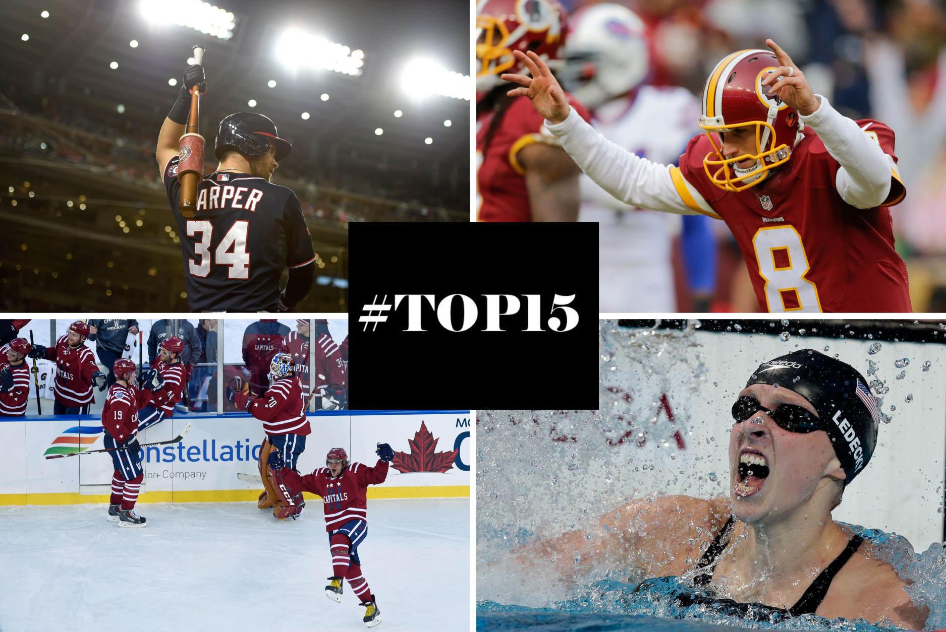 We count down the #TOP15 D.C. sports moments of 2015. (AP Photos)