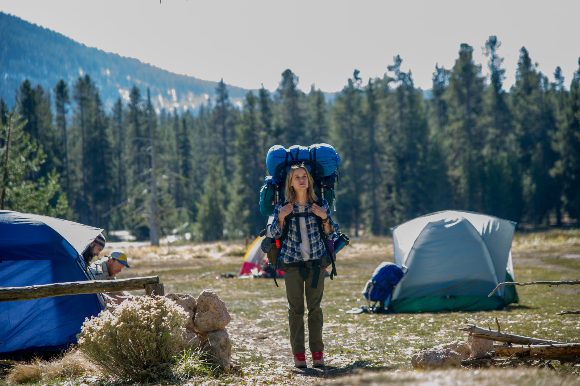 This image released by Fox Searchlight Pictures shows Reese Witherspoon in a scene from the film, "Wild." The movie Wild, which is based on the book by author, Cheryl Strayed, and which received Oscar nominations for best actress for Witherspoon and best supporting actress, for Laura Dern, has also increased interest in the Pacific Crest Trail. (AP Photo/Fox Searchlight Pictures, Anne Marie Fox)