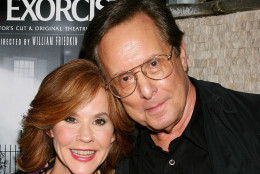 In this photo released by Starpix, Linda Blair, who in 1973 starred in the original version of  "The Exorcist," joins the film's director, William Friedkin, for a photo at a screening of the remastered film, Wednesday, Sept. 29, 2010, at the Museum of Modern Art in New York. (AP Photo/Starpix, Dave Allocca)