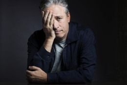 Jon Stewart poses for a portrait in promotion of his forthcoming directorial and screenwriting feature debut "Rosewater" on Friday, Nov. 7, 2014 in New York. (Photo by Victoria Will/Invision/AP)