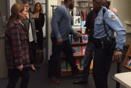 Lewis signed copies of his book, “I Feel Like Going On,” at Politics and Prose on Connecticut Avenue in Northwest D.C. Tuesday. (WTOP/Molly Welton)