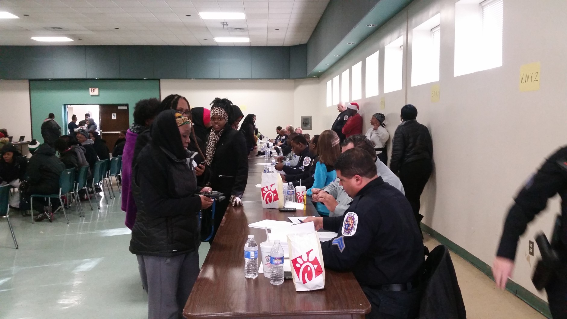More than 25,000 children received toys through a Toys for Tots event coordinated by Prince George’s County police and the United States Marine Corps Reserves on Saturday, Dec. 19, 2015. (WTOP/Allison Keyes)