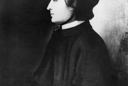 This is an undated photo of a portrait of Mother Elizabeth Ann Bayley Seton, founder of the Sisters of Charity of St. Joseph.  The portrait is a reproduction of an original tinttype owned by family friends of the Setons in Italy.  (AP Photo)