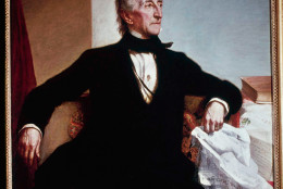 John Tyler, seen in this painting was the 10th President of the United States from April 6, 1841 - April 3, 1945.  (AP Photo)