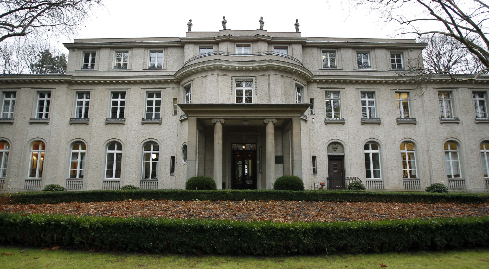 Exterior view of the house of the 'Wannsee Conference' in Berlin, Germany, Friday, Jan. 20, 2012. In this house, a former industrialist's villa used from 1941 to 1945 by the SS as a conference center and guest house, on 20 January 1942, fifteen high-ranking representatives of the SS, the NSDAP (National Socialist German Workers' Party) and various ministries met to discuss their cooperation in the planned deportation and murder of the European Jews. (AP Photo/Michael Sohn, Pool)