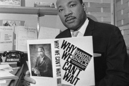 Martin Luther King speaks in Atlanta in 1960. (AP Photo)