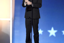 Jacob Tremblay accepts the award for best young actor/actress for Room at the 21st annual Critics' Choice Awards at the Barker Hangar on Sunday, Jan. 17, 2016, in Santa Monica, Calif. (Photo by Chris Pizzello/Invision/AP)