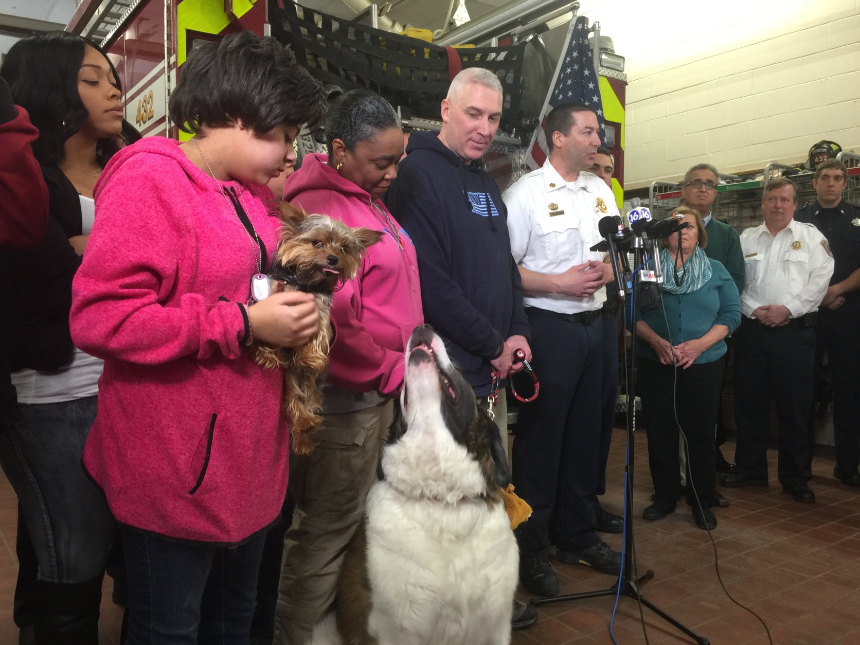 Yolanda Wortman deeply regrets letting Milo off his leash the day he fell through the ice. She says her family's little dog Gizmo listens better than Milo who flunked obedience school when he was 8 months old. "Because I couldn't reprimand him," Wortman said. "He's too lovable." (WTOP/Kristi King)
