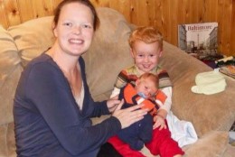 Marie Gemmell with here children Cole and Devin. All three were killed in December 2014 when a plane crashed into their home in Gaithersburg, Md. (Courtesy of Ken Gemmell)