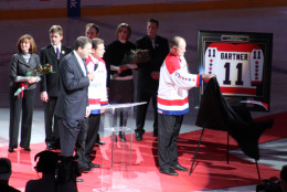 Mike Gartner's retired jersey - Washington, DC ... December 28, 2008 ... Photo by Rob Page III