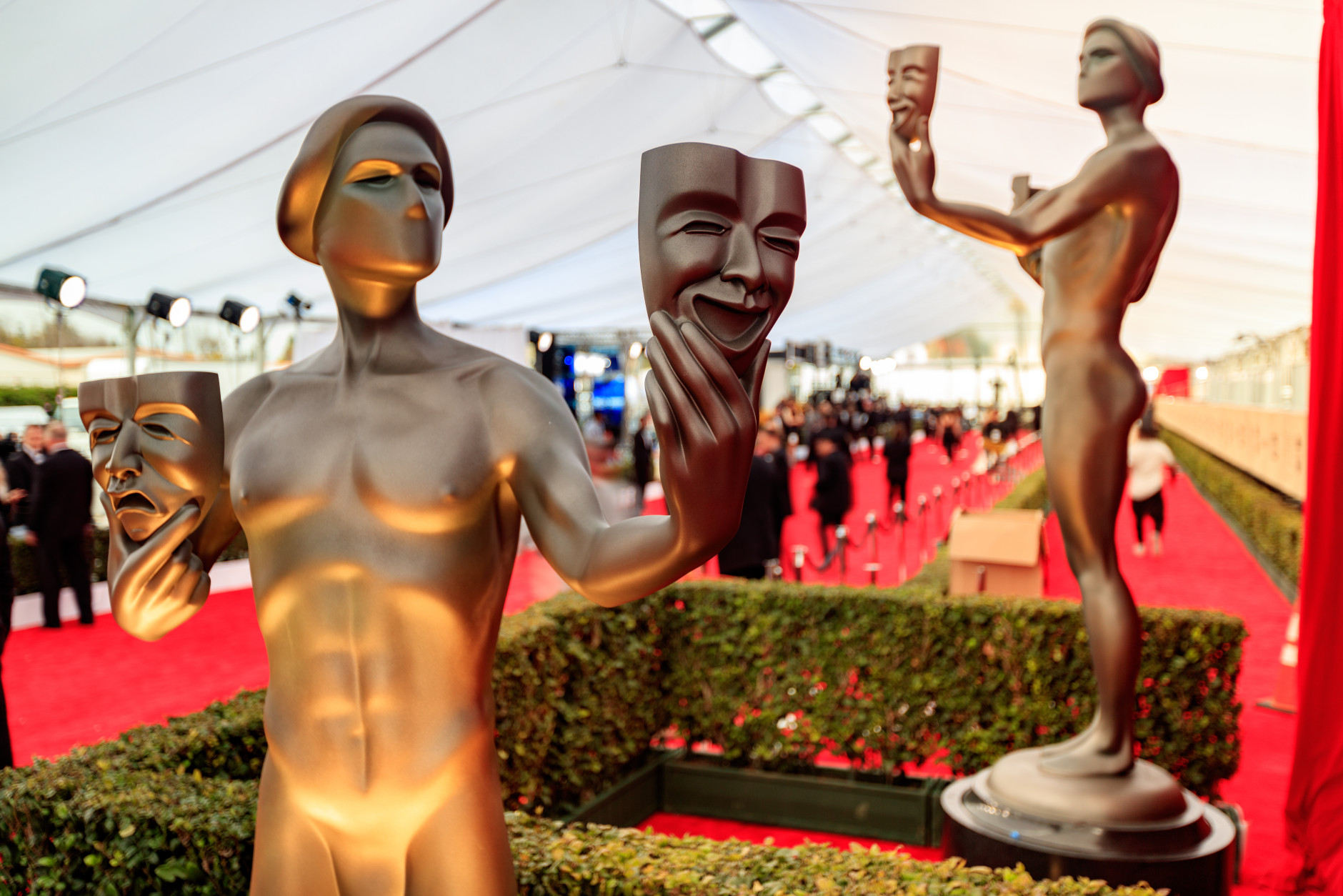 LOS ANGELES, CA - JANUARY 30: The 'Actor' on display at The 22nd Annual Screen Actors Guild Awards at The Shrine Auditorium on January 30, 2016 in Los Angeles, California. 25650_018 (Photo by Christopher Polk/Getty Images for Turner)