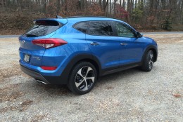 The 2016 Tucson is larger than the previous model but is still a smaller crossover. (WTOP/Mike Parris)
