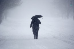 walking in snow