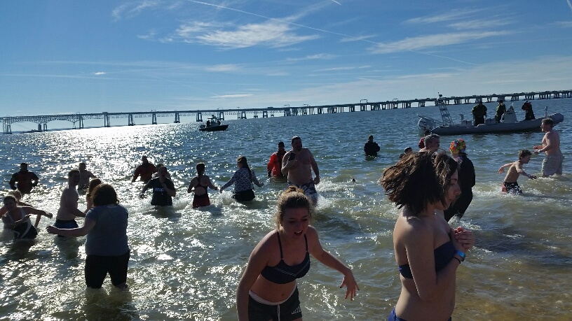 The Maryland State Police Polar Bear Plunge event benefits Special Olympics Maryland and its year-round programs.
(WTOP/Kathy Stewart)