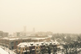 The view from the roof of WTOP FM's headquarters in Washinagton, D.C. on Friday, Jan. 22, 2016 (WTOP/Max Smith)