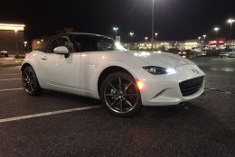 The look of the new Mazda MX-5 Miata is also a big change from the past. (WTOP/Mike Parris)