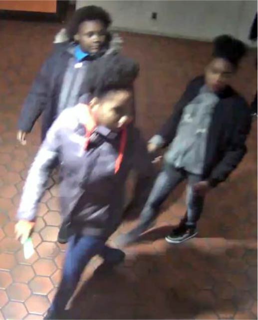 Persons of Interest #4, #5 and #6 in the Dec. 21 assault on the Red Line. (Courtesy of Metro)