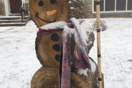 Twitter user @zippythesnowman sends WTOP this snow day pic on Friday, Jan. 22, 2016, the start of a major storm system targeting the East Coast. (From Twitter User @zippythesnowman )