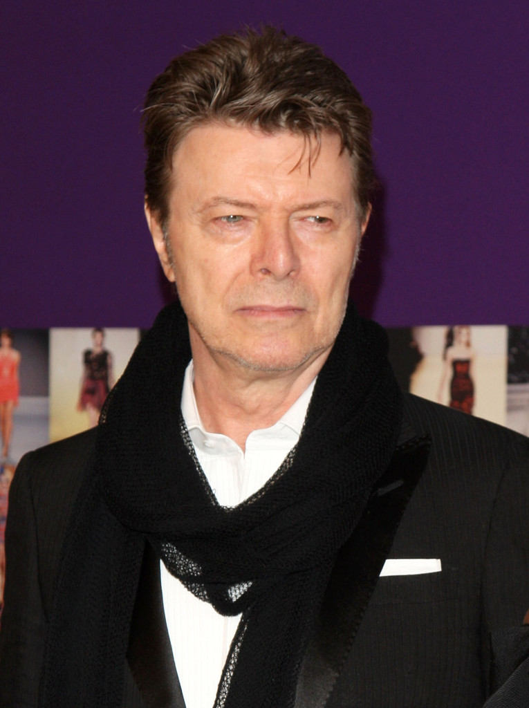 FILE - In this June 7, 2010 file photo, David Bowie attends the 2010 CFDA Fashion Awards in New York. The New York Theatre Workshop said Thursday, April 2, 2015, that Bowie will team up with Once playwright Enda Walsh to create the musical Lazarus this winter. The show is inspired by Walter Tevis 1963 novel The Man Who Fell to Earth, which was adapted into a 1976 film starring Bowie. The new musical will have new and old Bowie songs .  (AP Photo/Peter Kramer, File)