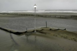The Army Corps of Engineers is helping the town replenish the beach after the storm. (Courtesy Ocean City)