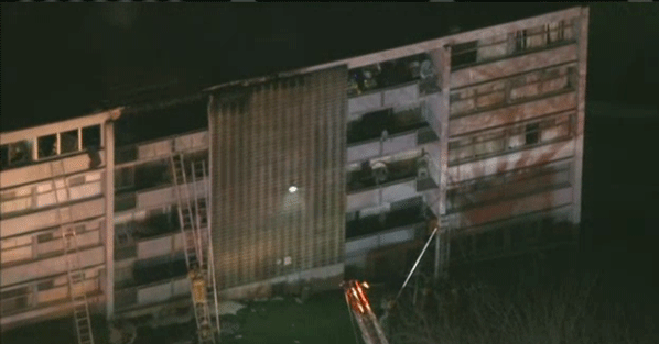 Prince George’s County Fire & EMS says a two-alarm fire happened at Presidential Park Condominiums, located at 9205 New Hampshire Ave. at about 5:20 p.m. (Courtesy NBC Washington)