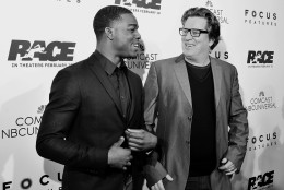 Actor Stephan James is pictured here with director Stephen Hopkins at the Feb. 3, 2016 screening of "Race." (Courtesy Shannon Finney, www.shannonfinneyphotography.com)