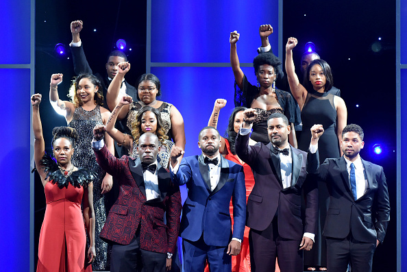 PASADENA, CA - FEBRUARY 05:  Winners of the Chairman's Award speak onstage during the 47th NAACP Image Awards presented by TV One at Pasadena Civic Auditorium on February 5, 2016 in Pasadena, California.  (Photo by Earl Gibson III/WireImage)