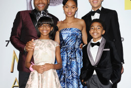 poses in the press room at the 47th NAACP Image Awards at Pasadena Civic Auditorium on February 5, 2016 in Pasadena, California.