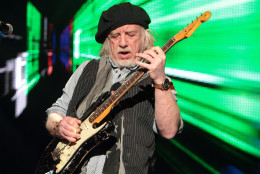 Brad Whitford of the rock band Aerosmith performs in concert during the Experience Hendrix 2014 Tour at Harrahs Resort on Saturday, March 22, 2014, in Atlantic City, N.J. (Photo by Owen Sweeney/Invision/AP)
