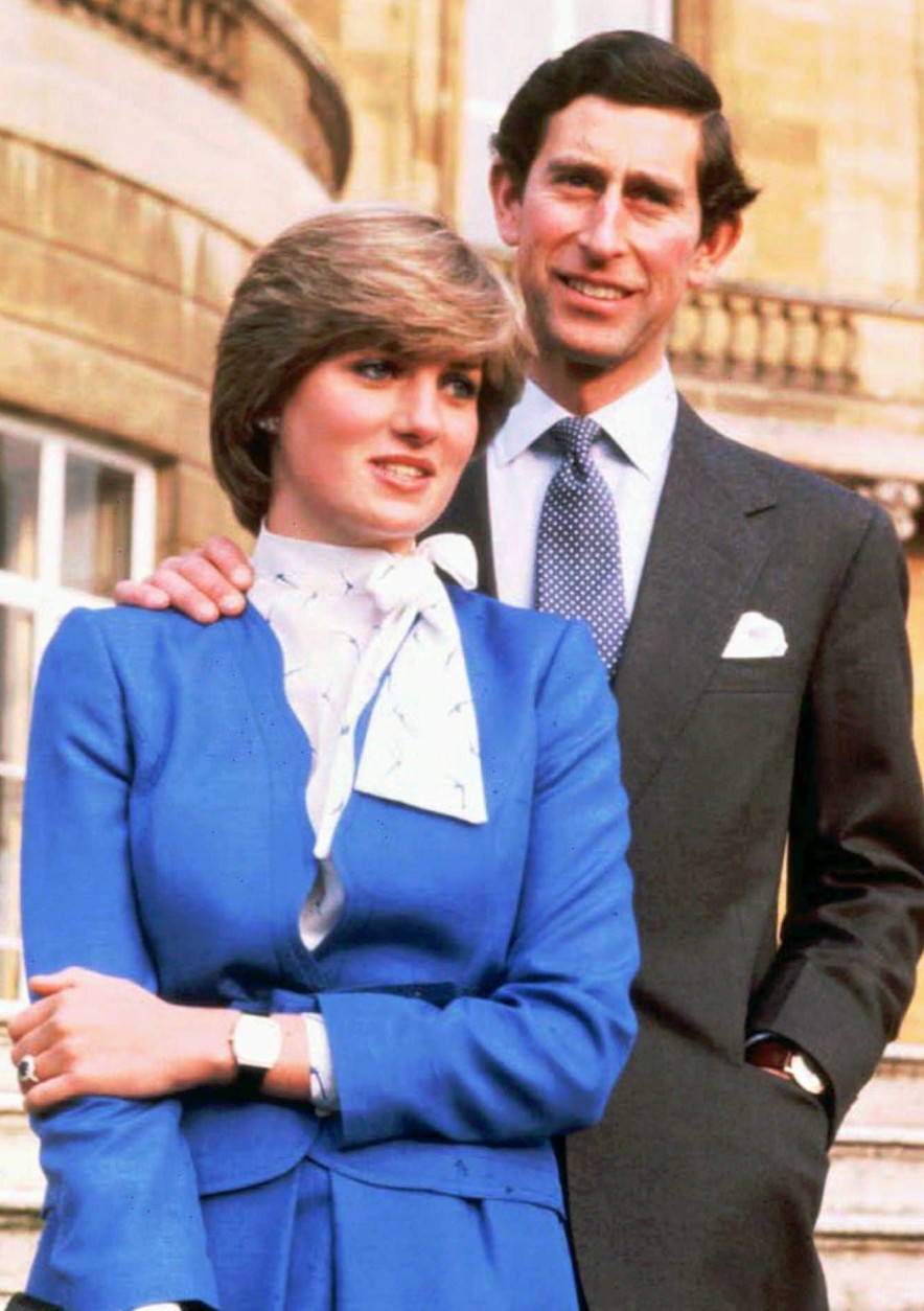 This is a Feb. 24, 1981 file photo of Britain's Prince Charles and the then-Lady Diana Spencer on the grounds of Buckingham Palace after announcing their engagement. According to the British news agency, Diana, Princess of Wales has died following a car accident in Paris, France, Sunday Aug. 31, 1997. (AP Photo/Ron Bell/Pool)