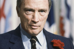 Pierre Elliott Trudeau (Canadian Prime Minister) shown in November 1982, during his trip to Paris. (AP Photo/Langevin)
